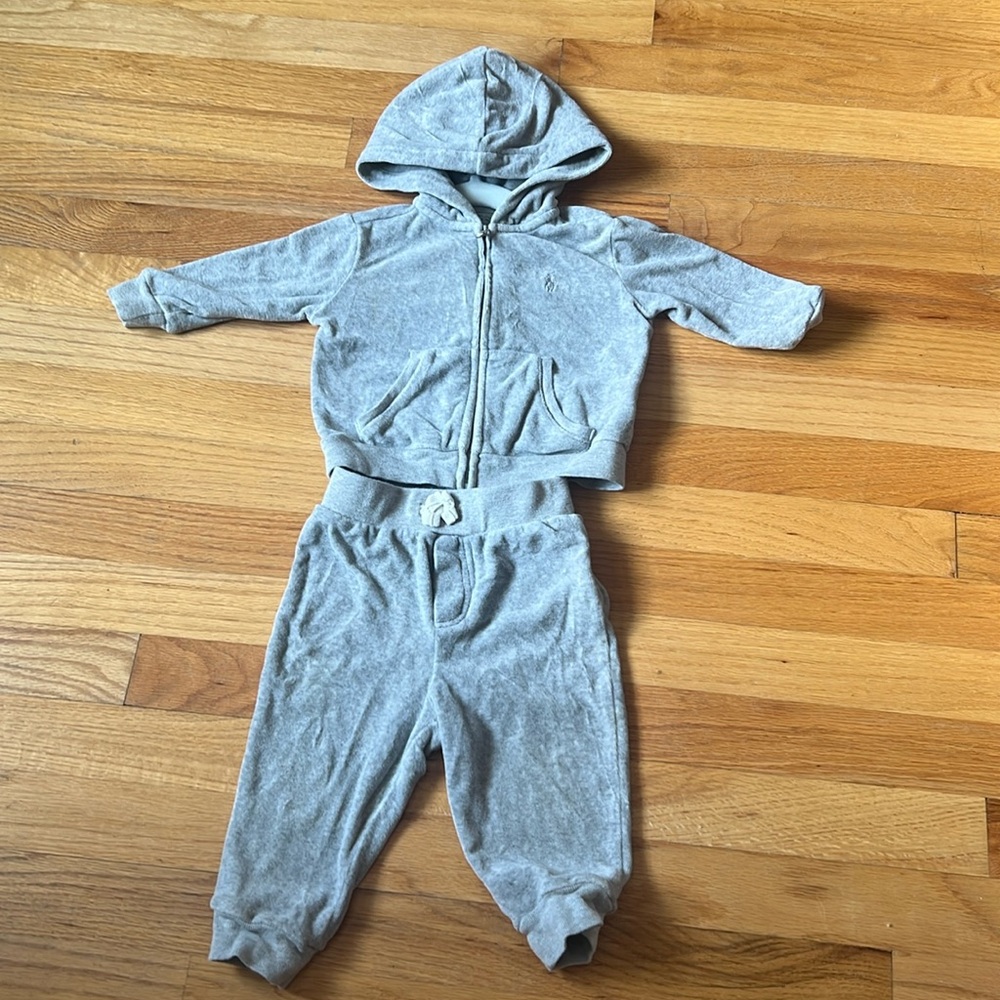 Kids Ralph Lauren Velour Sweat Suit